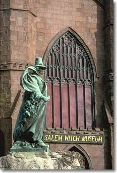 Photo of Roger Conant Statue in front of The Salem Witch Museum by Jim McAllister