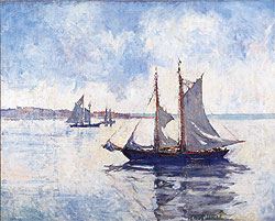 Making Harbor (1921-25) Oil on canvas, 29-1/2 x 36 in.
